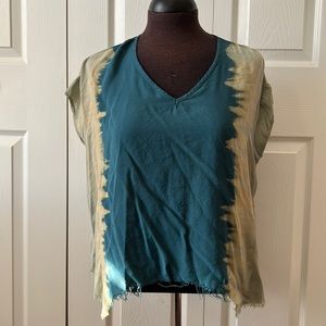 Anamá Shark-bite Raw-hem Top